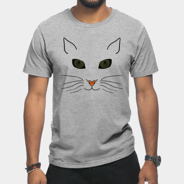 Disover Cute cat face national cat day 2020 - Cat Face Art - T-Shirt