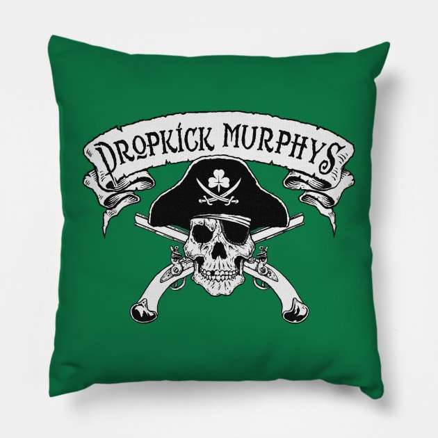 Dropkick Murph Skull Pillow by Tandit Store