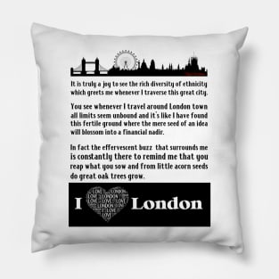 I Love London Pillow