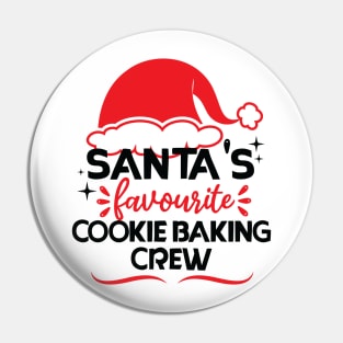 santa's favourite cookie baking crew Pin