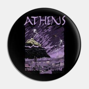 Athens City Pin