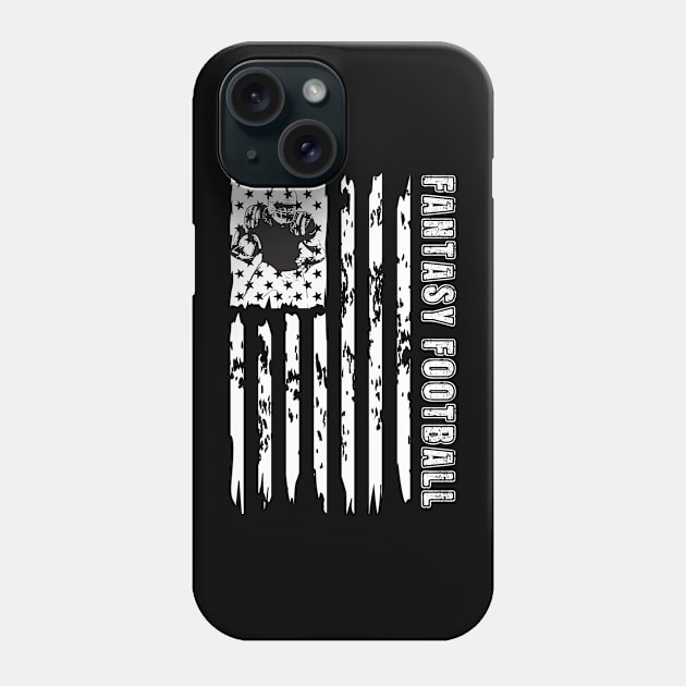 Fantasy Football FLAG VINTAGE Phone Case by Myartstor 