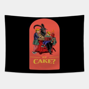 Is it Cake? Ironic Funny Ugly Baking Cake Tapestry