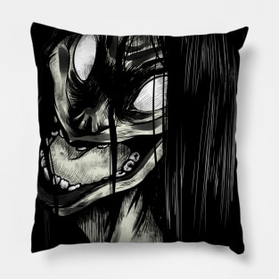 Scary Lady Face Pillow