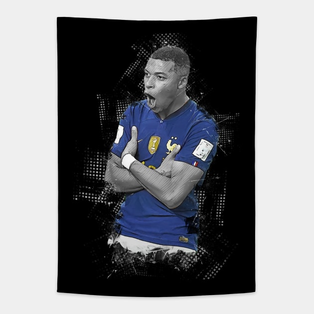 Kylian Mbappe Tapestry by San Creative