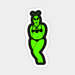 Thick alien girl Magnet