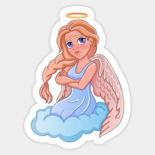 angel gril  Sticker for Sale by Michae5horpe