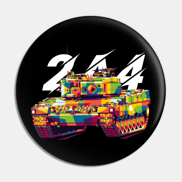 Leopard 2A4 MBT Pin by wpaprint