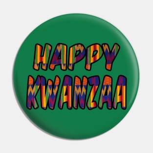 Happy Kwanzaa Pin