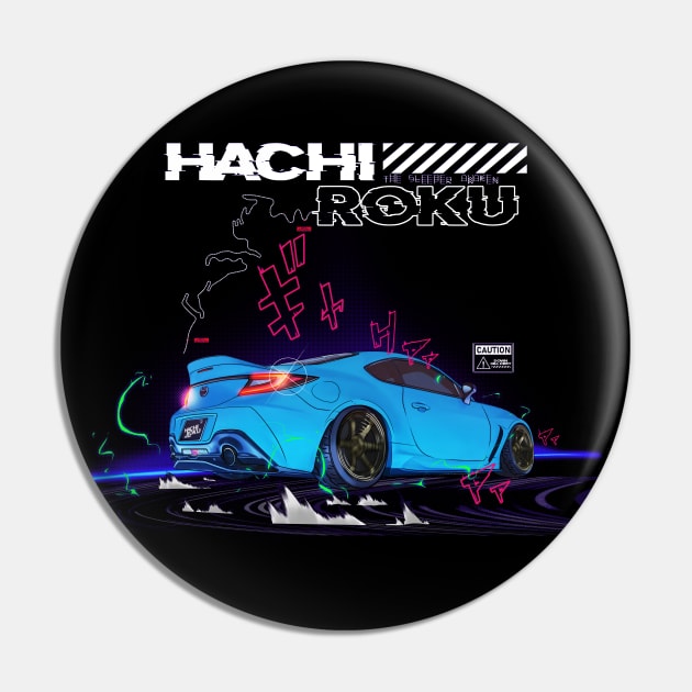 Hachi Roku The Sleeper Awaken GR86 T-Shirt Coffee Mug Apparel Hoodie Sticker Gift T-Shirt Pin by Kongcept Design