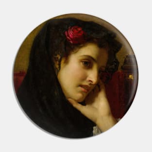 A Spanish Beauty by Hugues Merle Pin