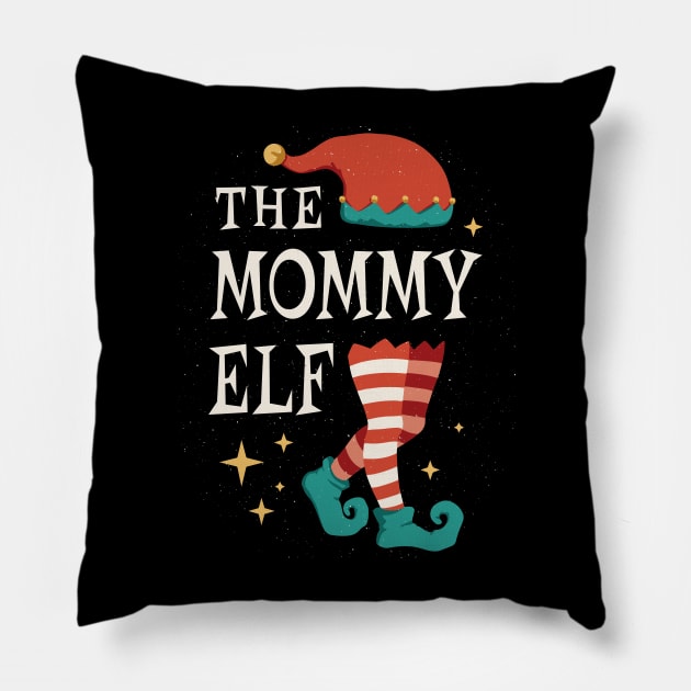 Mom christmas shirts - Mommy elf christmas Pillow by MARCHY