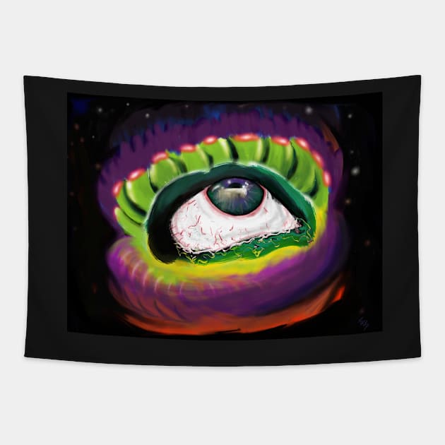 eyes crying sky Tapestry by IconAge