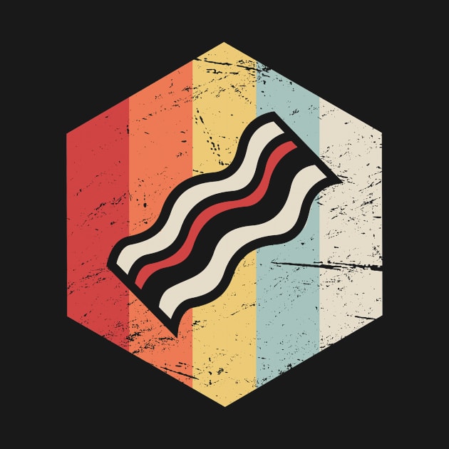 Retro Distressed Bacon Icon by MeatMan