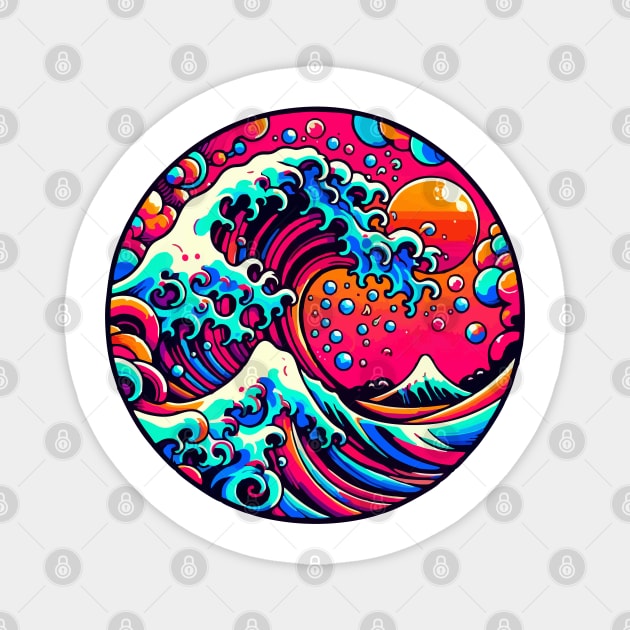 hokusai Magnet by artoriaa