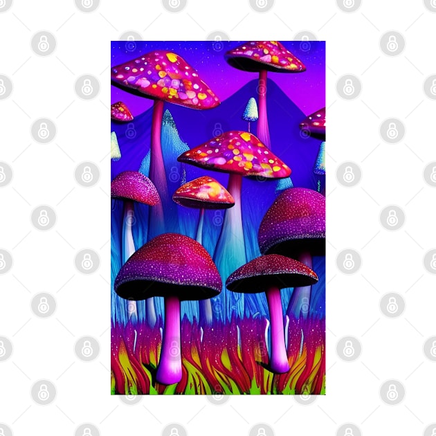 Divine Fungi - Mushroom Series 003 by PurplePeacock