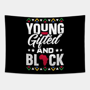 Young Gifted & Black African Pride Black History Tapestry