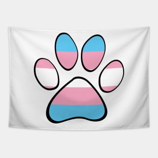 Transgender Pride Paw Tapestry