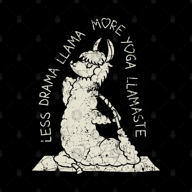 Less Drama More Yoga Llama by huebucket