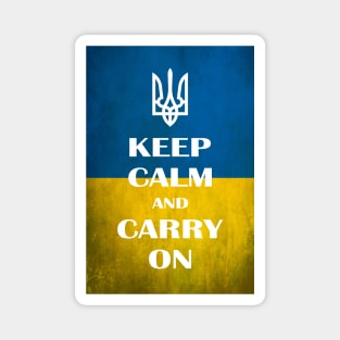 Keep calm and carry on Ukraine Magnet