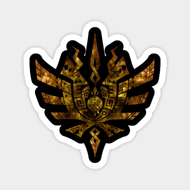 Monster Hunter 4 Ultimate Logo Galaxy Design Monster Hunter 4 Logo Magnet Teepublic