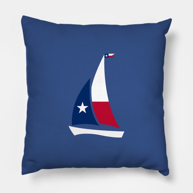 Sail Texas Pillow by Etopix