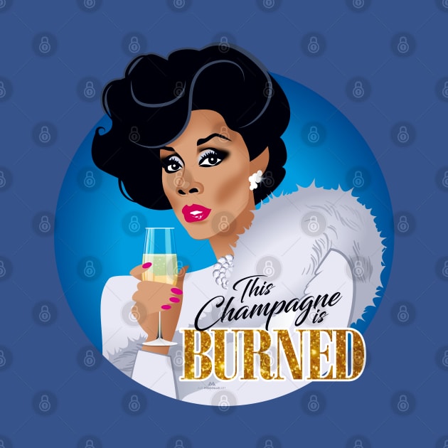 This champagne is burned by AlejandroMogolloArt