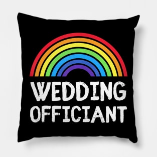 Wedding Officiant LGBT Lesbian Gay Wedding Marriage Pillow