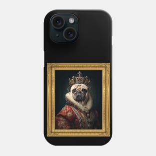 Pug - Medieval Queen (Framed) Phone Case