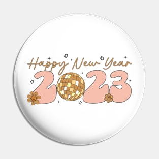 New Year 2023 Retro Pin