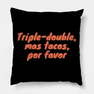 Triple Tacos Basketball Pillow