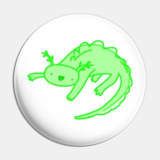 Green Axolotl Pin