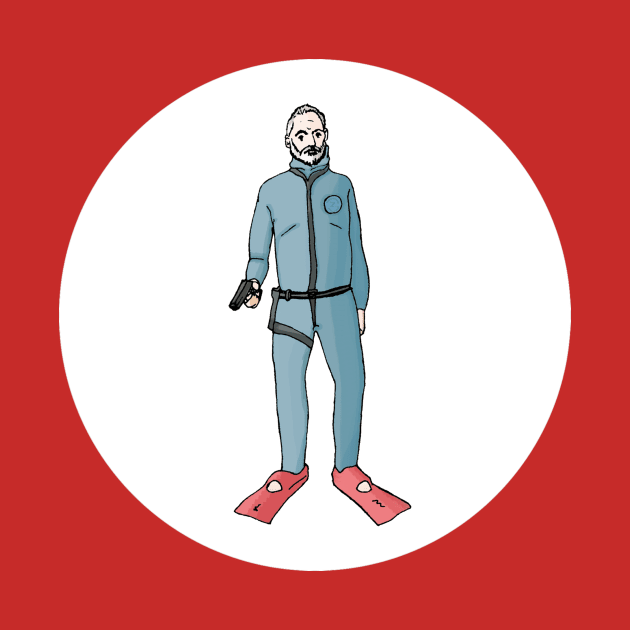 Steve Zissou Life Aquatic by fableillustration