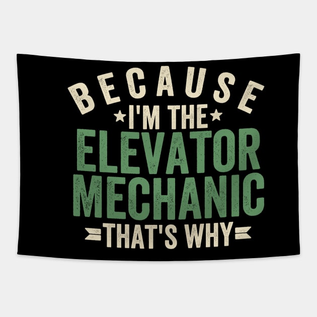 Vintage Elevator mechanic Tapestry by Be Cute 