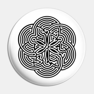 Modern Labyrinth - Maze - Brain Game Pin