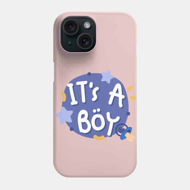 It's A Boy sticker Phone Case by TrendsCollection