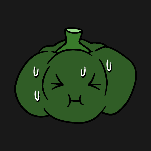 Nervous Green Bell Pepper by saradaboru