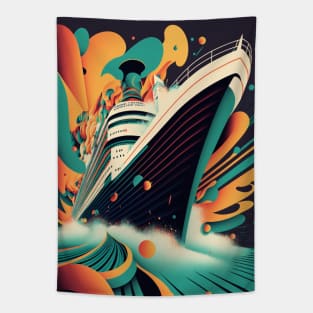 Ocean Liner Tapestry