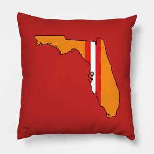 Tampa Bay Football (Throwback) Pillow