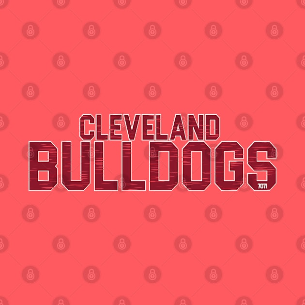 Vintage Cleveland Bulldogs by 7071