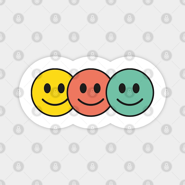 Emoji Smile Magnet by EmeraldWasp