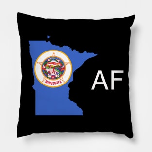 Minnesota Flag State Pride AF (white) Pillow