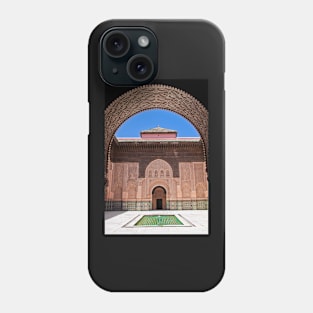 Morocco. Marrakech. Ben Youssef Medersa. Phone Case