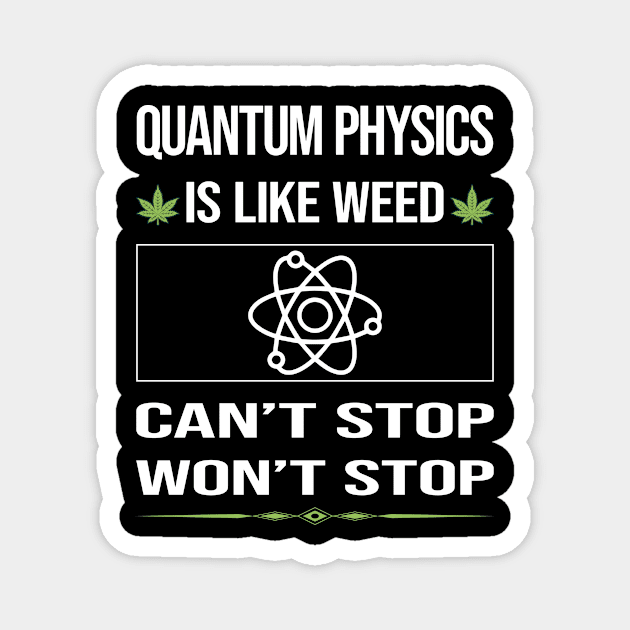 Funny Cant Stop Quantum Physics Magnet by lainetexterbxe49