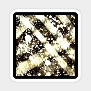 black and white bleach effect texture design Magnet