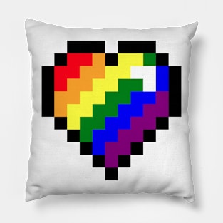 Pride Pixel Heart Pillow