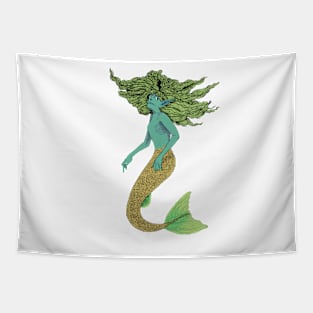 Comic Book Mermaid Tapestry