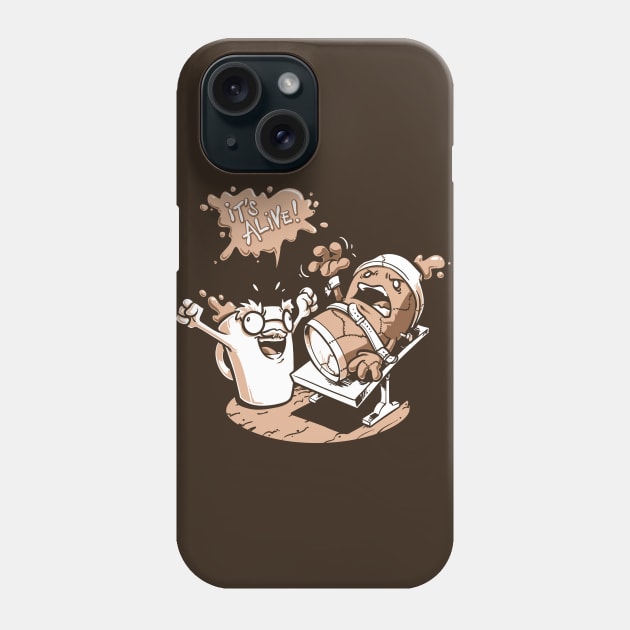 Dr. Caffeinstein's Monster Phone Case by obvian