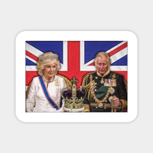 King Charles & Camilla Magnet by NikkiBear67