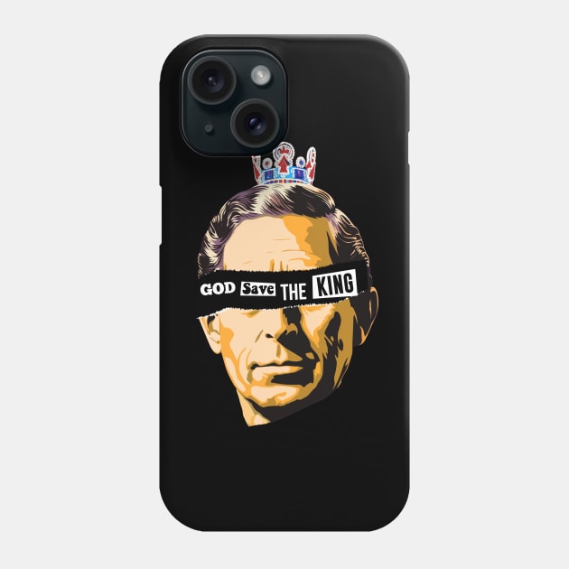 Prince Charles Pop Art Coronation Ceremony King of England Phone Case by Brobocop